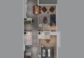 Квартира 2+1 в Коньяалты, Анталья, Турция №16356