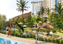 Квартира 2+1 с выходом в сад Exodus Resort Comfort City, Махмутлар, Аланья
