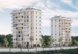 Садовый дуплекс , 2+1, HAYPARK HILL RESIDANCE, Авсаллар, Аланья