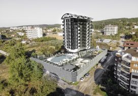 Квартира 1+1 в SKY TOWER , Авсаллар, Аланья