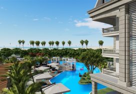 Садовый дуплекс 2+1 Exodus Palace, Тюрклер, Аланья