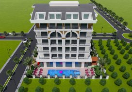 Квартира 1+1 Florence Residence, Махмутлар, Аланья