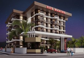 Квартира-пентхаус 2+1 Ses Marine, Газипаша, Аланья