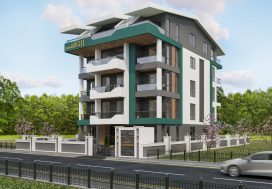 Квартира 1+1 в Loft Garden II, Пазарджи, Газипаша