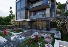 Вилла, 3+1 в NOVA HILLS HOUSES , Бекташ, Аланья