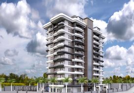 Квартира 1+1 в BRONZE, Авсаллар, Аланья