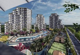 Квартира 3+1 в MIAMI SOLI, Мезитли, Мерсин