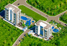 Квартира 2+1 в SOLARIS PARADISE, Демирташ, Аланья