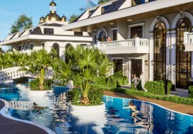 Садовая квартира 1+1 в BEY CLASS, Инжекум, Аланья