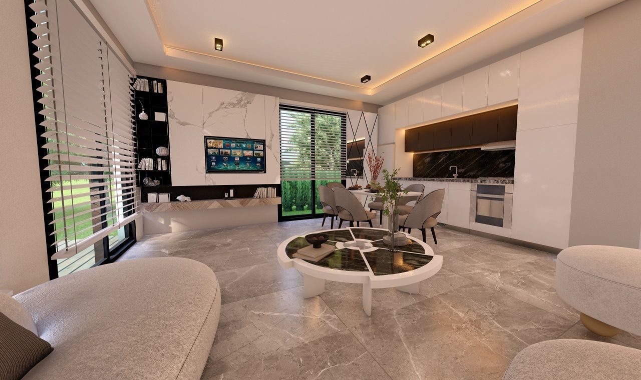 Alsancak'ta geniş çatı teraslı dubleks 2+1 daire (70 m2) » Haspo