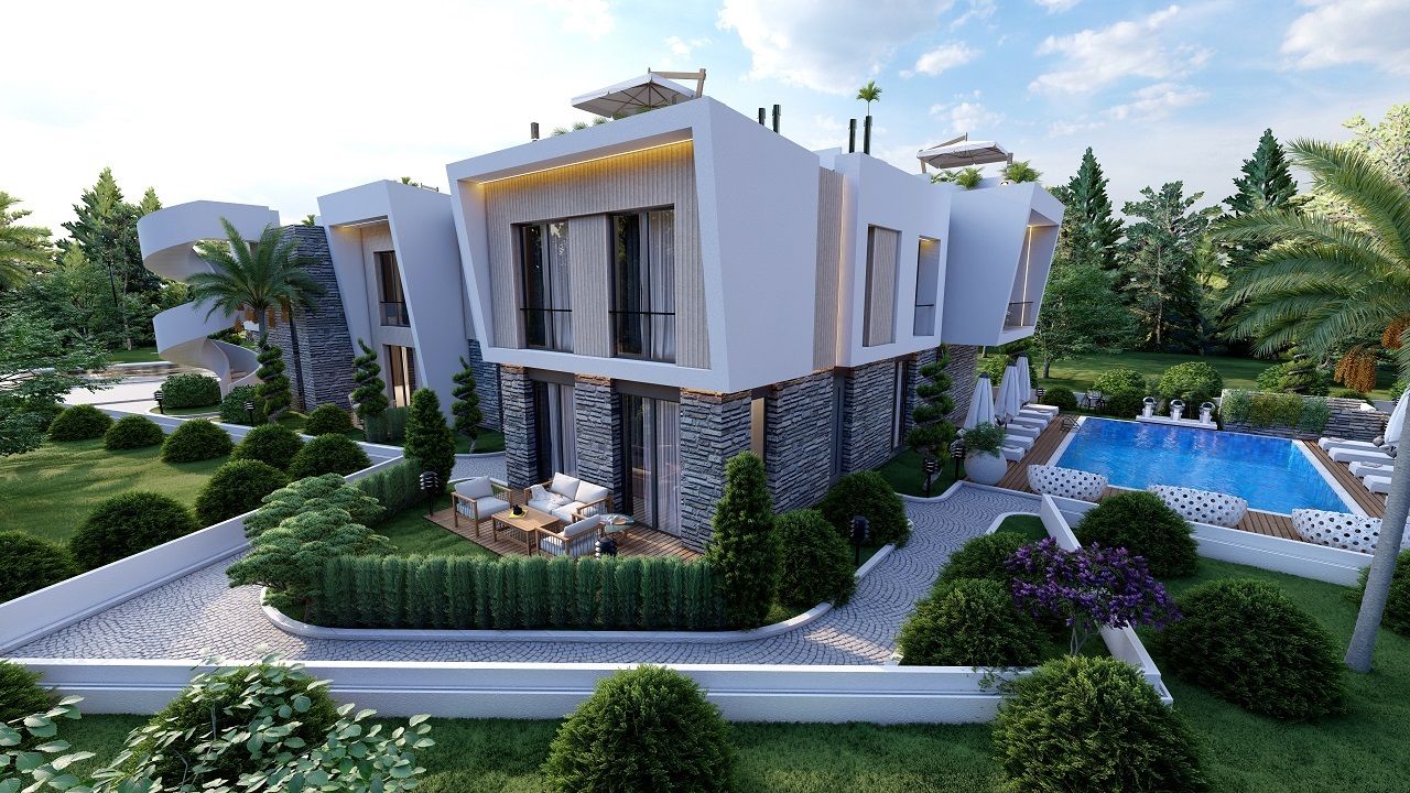 ◎さま　GA HOUSES② Alsancak'ta geniş çatı teraslı dubleks 2+1 daire (70 m2) » Haspo
