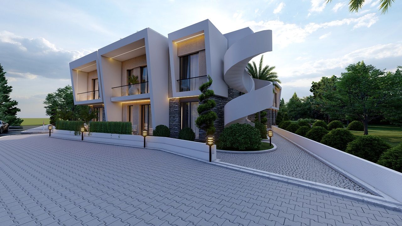 Alsancak'ta geniş çatı teraslı dubleks 2+1 daire (70 m2) » Haspo