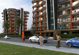 Квартира 1+0 в Sahin Perla, Махмутлар, Алания