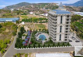 Квартира 1+1 в Elysia Tower, Демирташ, Аланья