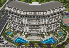 Дуплекс 2+1 в Gen Deluxe Palm II, Пазарджи, Газипаша