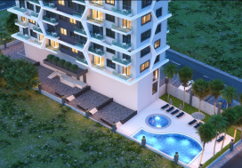 Квартира 4+1 Sonas Diamant Махмутлар, Аланья