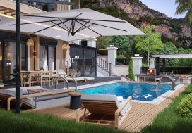 Садовый дуплекс 4+1 с бассейном Ses Elegance, Тепе, Аланья