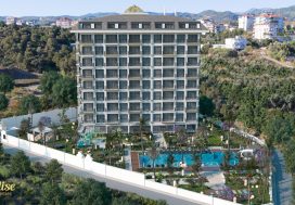 Квартира 1+1 MMT Tunc Paradise-1, Паяллар, Аланья