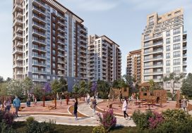 Квартира с двумя спальнями рядом с озером в районе Бююкчекмедже.