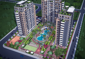 Квартира 1+1 Ilkem Elexus, Тедже, Мерсин