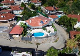 Вилла 6+2 Alcon Kume Evler villa, Оба, Аланья