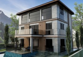 Вилла 4+1 Olimp City Villas, Каргыджак, Аланья