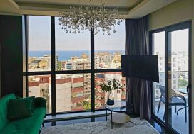 Продается квартира 1+1 с видом на море Tekinoglu Residence, Махмутлар, Аланья