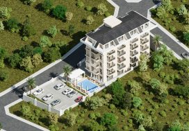 Продается дуплекс 2+1 в комплексе Saray Park Cleopatra, Динек, Аланья