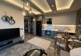 Продается квартира 1+1 с мебелью и техникой в комплексе Smart Of Cleopatra 11, Оба, Алания